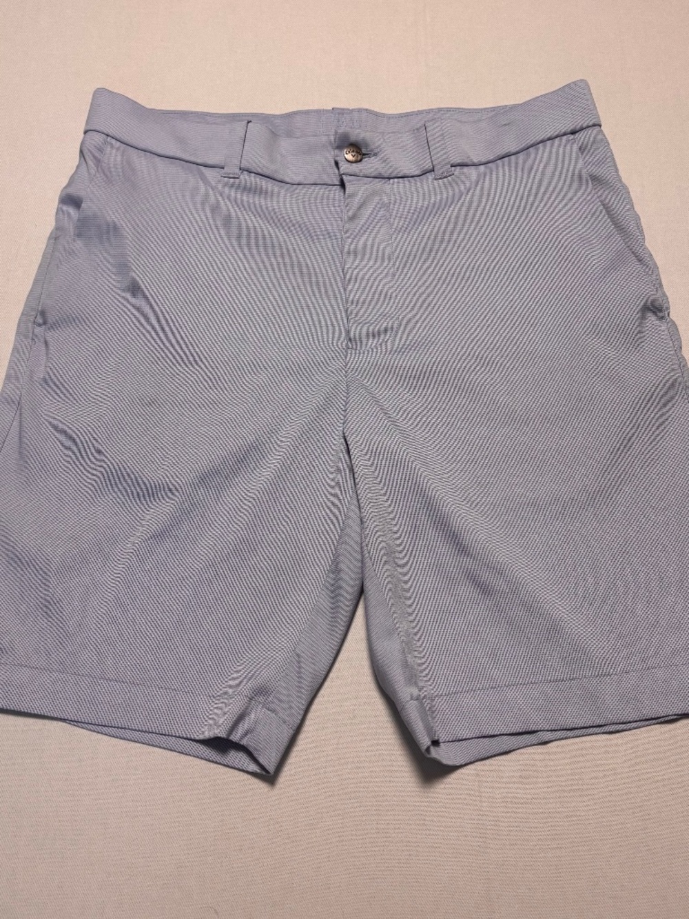 Mens Light Blue Callaway Golf Shorts Size 32